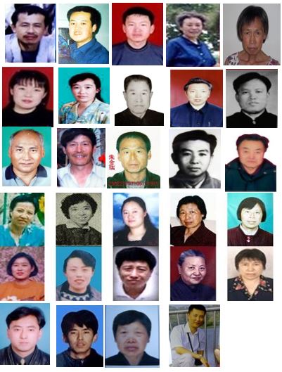 '图1：齐齐哈尔市被迫害致死的29名法轮功学员'