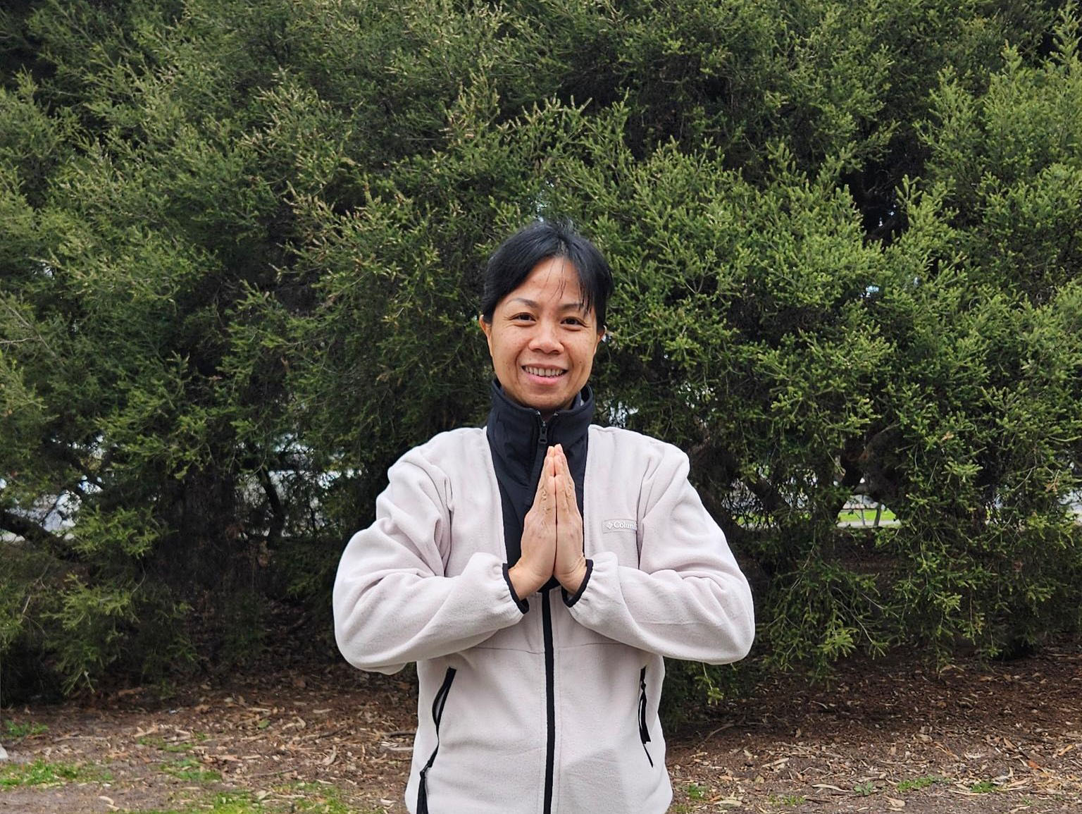 图6:法轮功学员范泰河(Thaiha Pham)恭祝师父中秋快乐。
